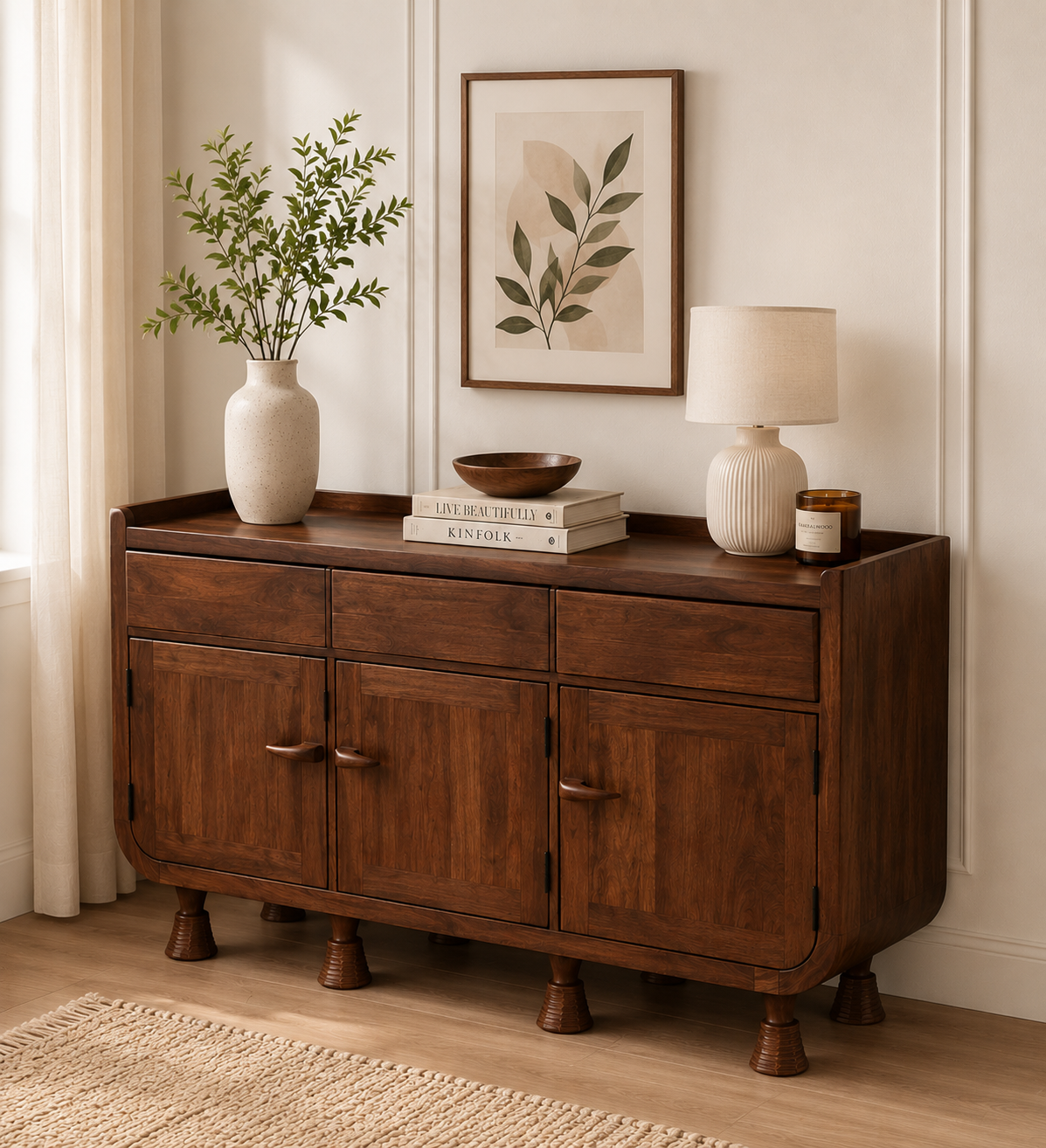 Elan Rustic Charm Storage Cabinet in Wenge Finish (1) Elan Rustic Charm Storage Cabinet in Wenge Finish - Image 1